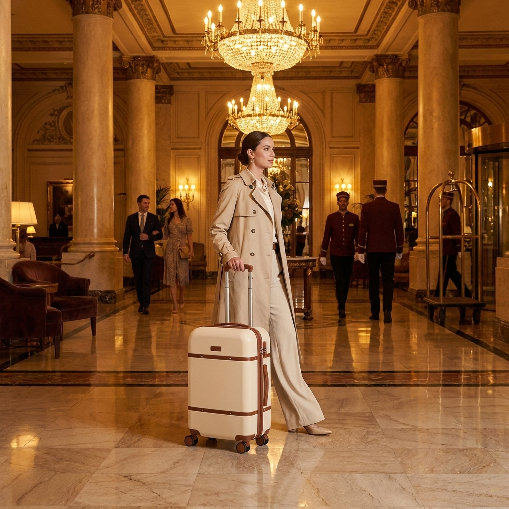 Venezia 20 inch Spinner Luggage lifestyle
