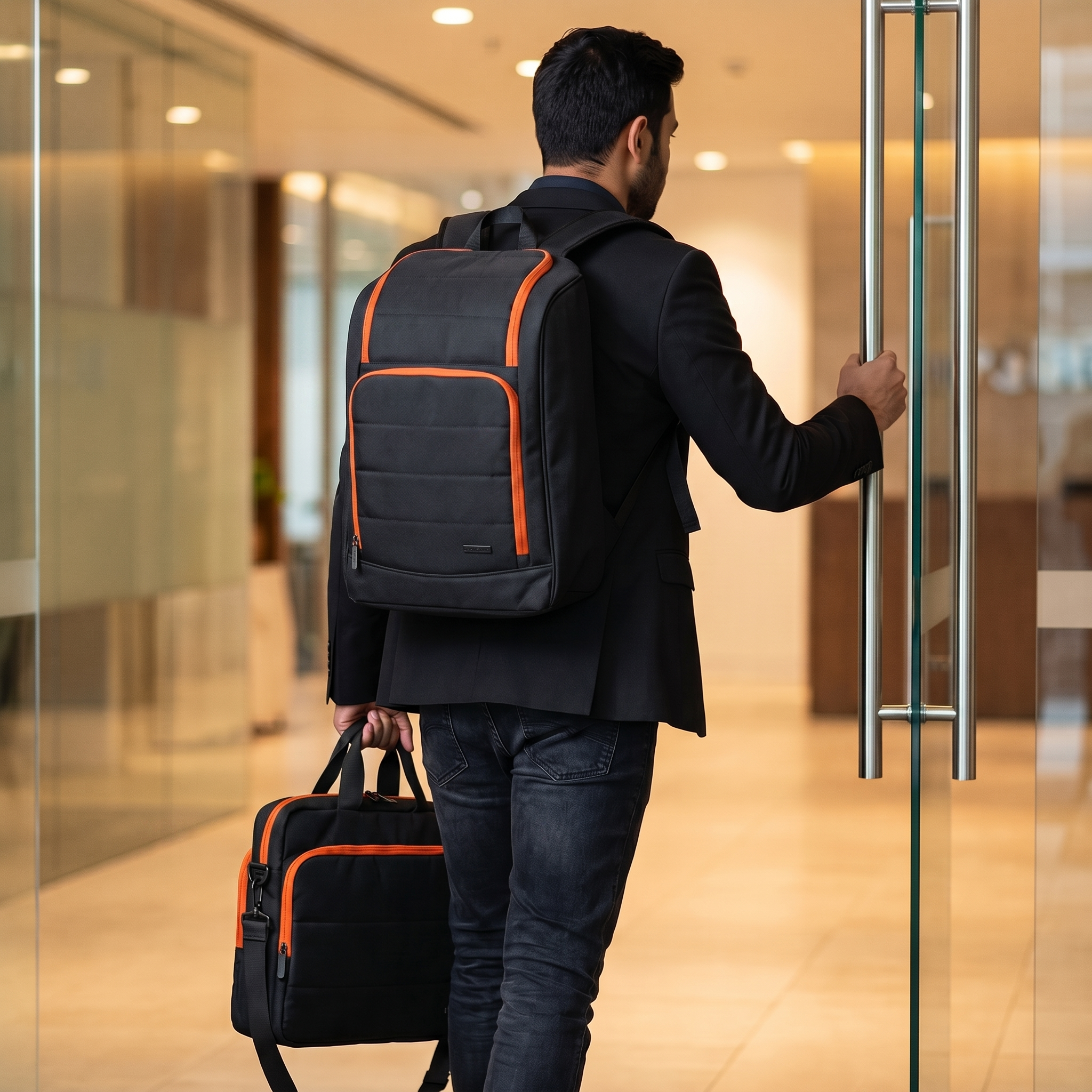 Men's collection - tech backpack and briefcase
