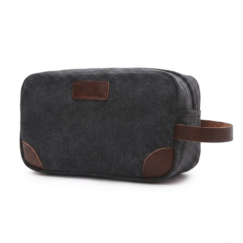 Cotton Canvas Toiletry Bag