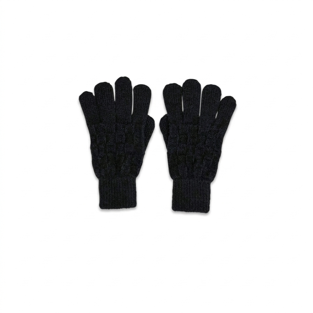 Textured Check Gloves