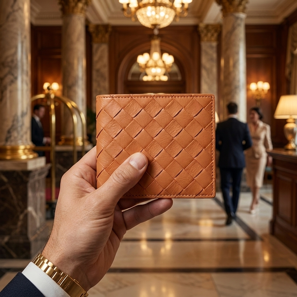 Venezia Woven Wallet lifestyle