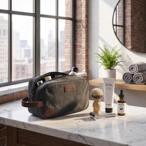 Cotton Canvas Toiletry Bag - urban lifestyle
