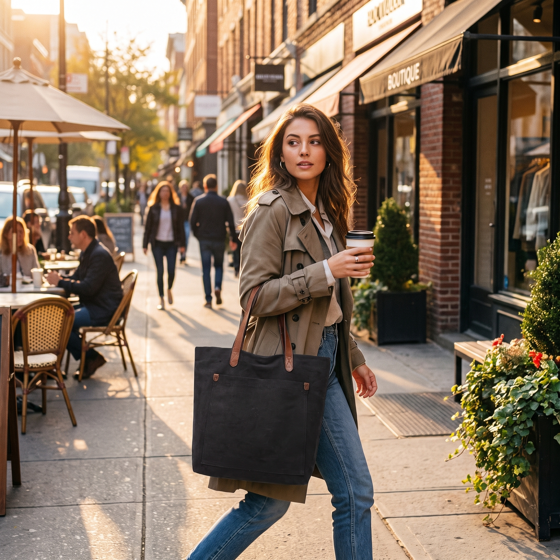 Cotton Canvas Tote Bag - urban lifestyle