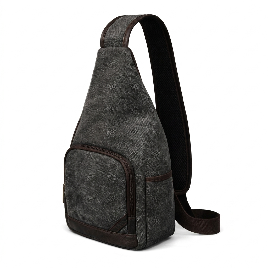 Cotton Canvas Sling Bag